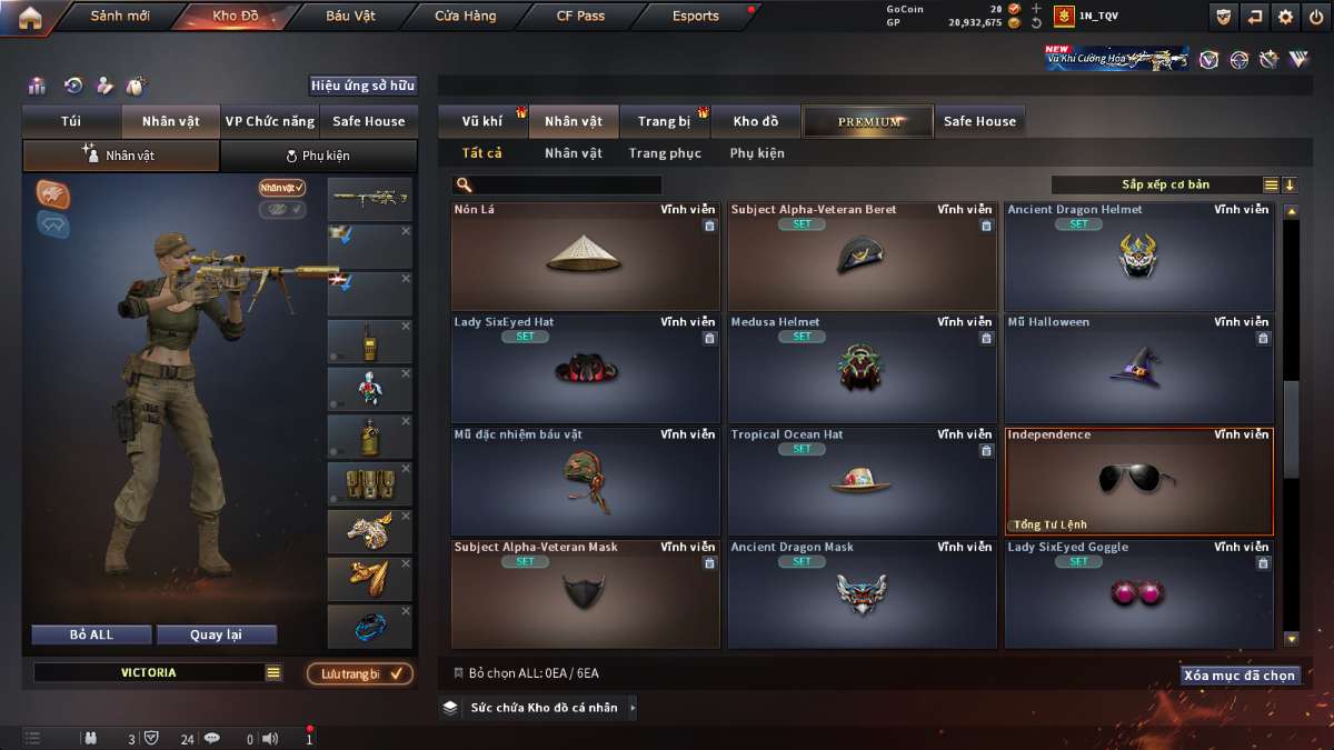 shop acc cf uy tin gia re